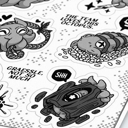 DnDnD Dumbo Octopus Sticker Sheet